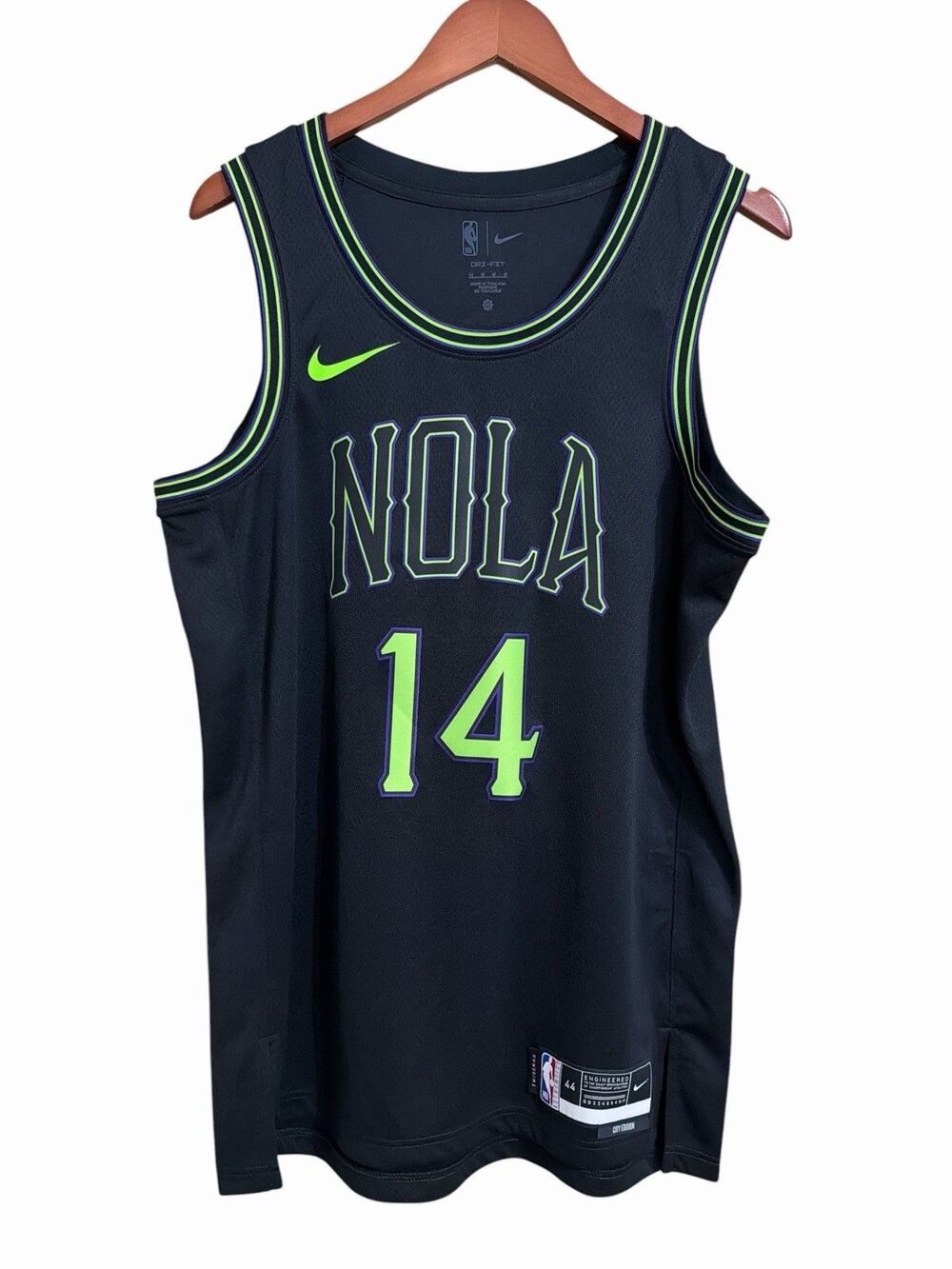 Nike Brandon Ingram #14 Pelicans NOLA City Edition Swingman Jersey M 44 NWT
